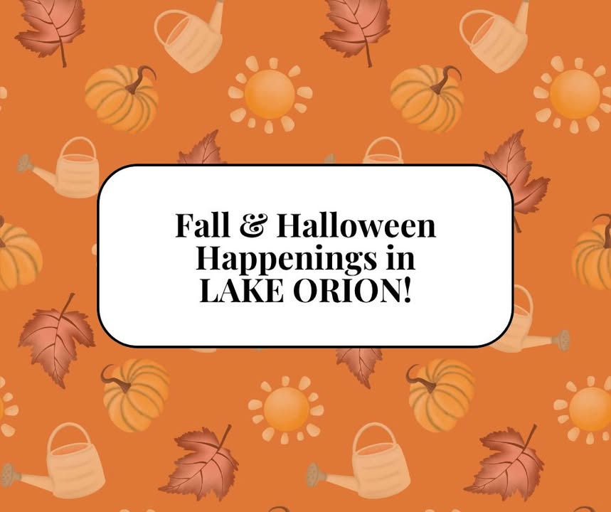 🎃 Fall & Halloween Fun in Lake Orion This Week!